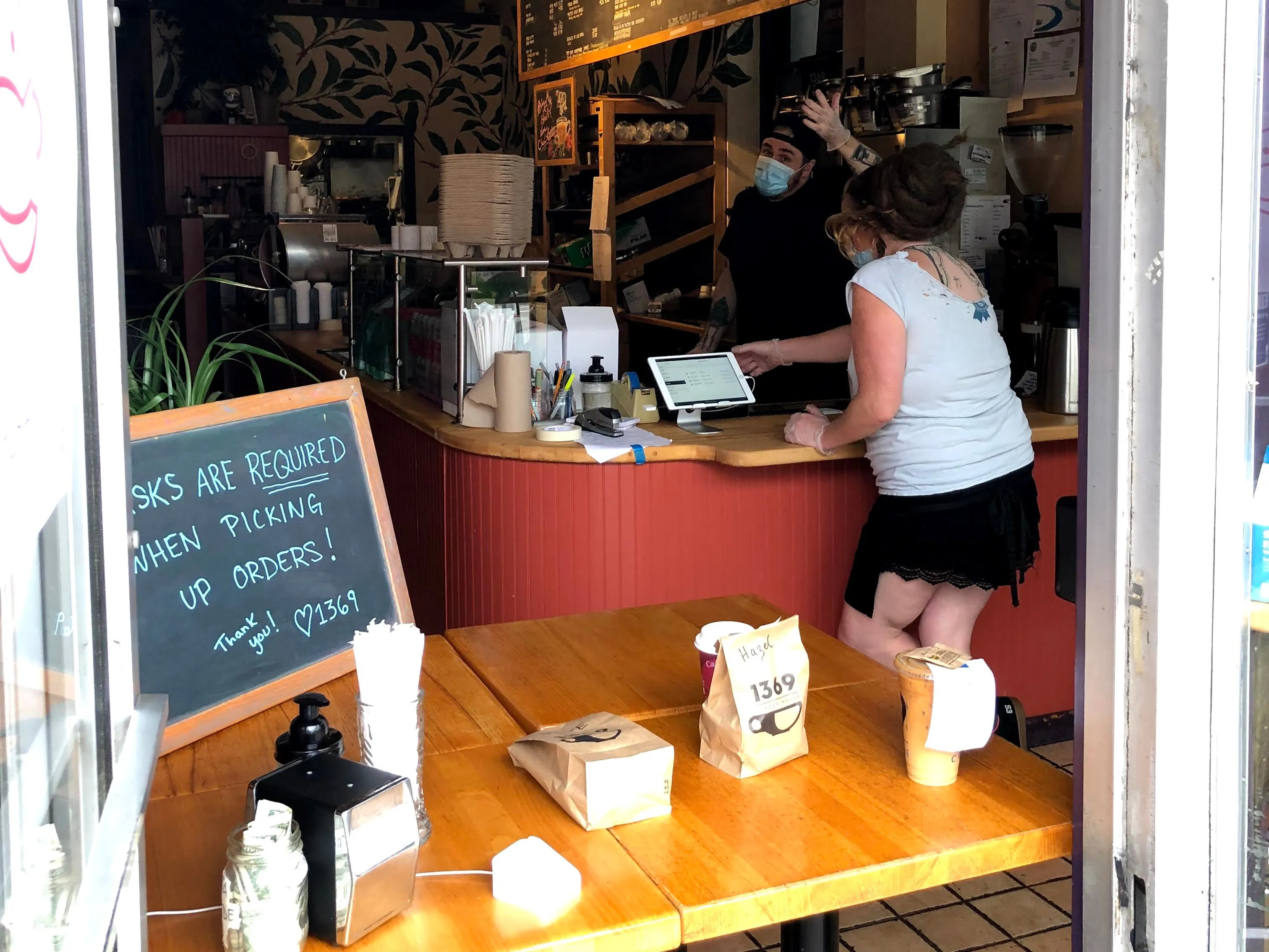 The shop during the pandemic