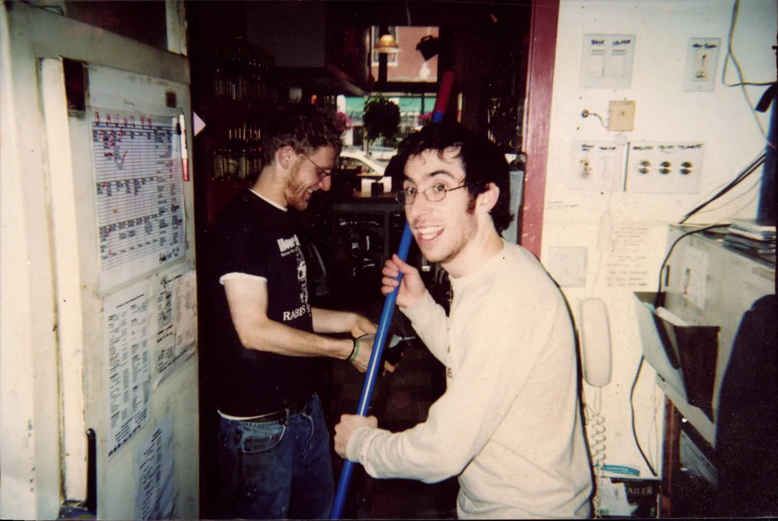 Behind the counter, mid 2000s